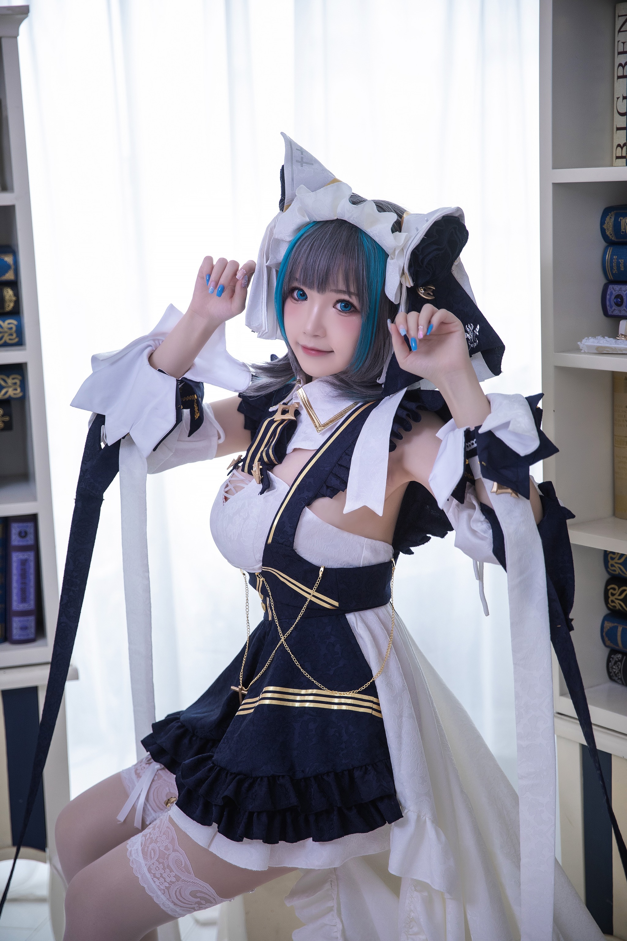 图片[1]-雪晴Astra – NO.038 雪晴Astar 柴郡Azur Lane[18P]-XikXak